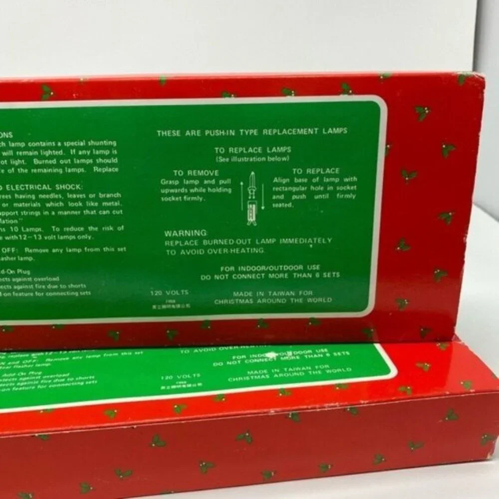 Vintage Clip-on Candle String Christmas Lights